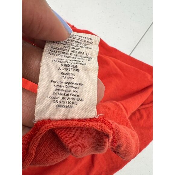 We The Free Women Size Medium Orange Sleeveless Boho Anytime Tank Top - Picture 8 of 10